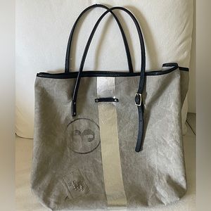 Kempton & Co Tote GM / US MAIL silver stipe